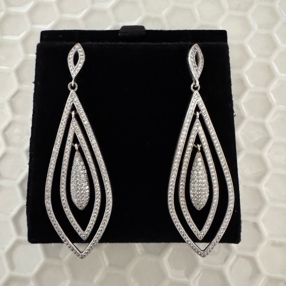 Elegant Silver Drop Earrings